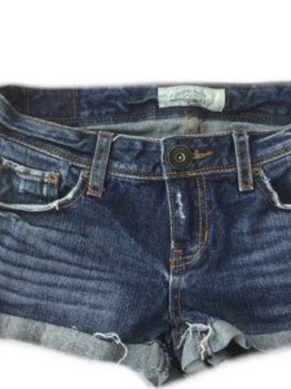 Cotton Distressed Low Rise Blue 1-2